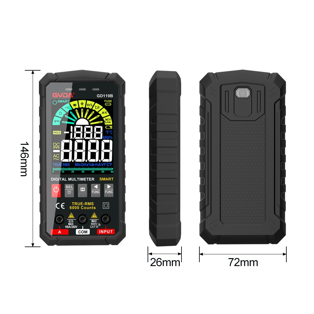 4 Digital multimter Product Size 4 Digital multimter Product Size