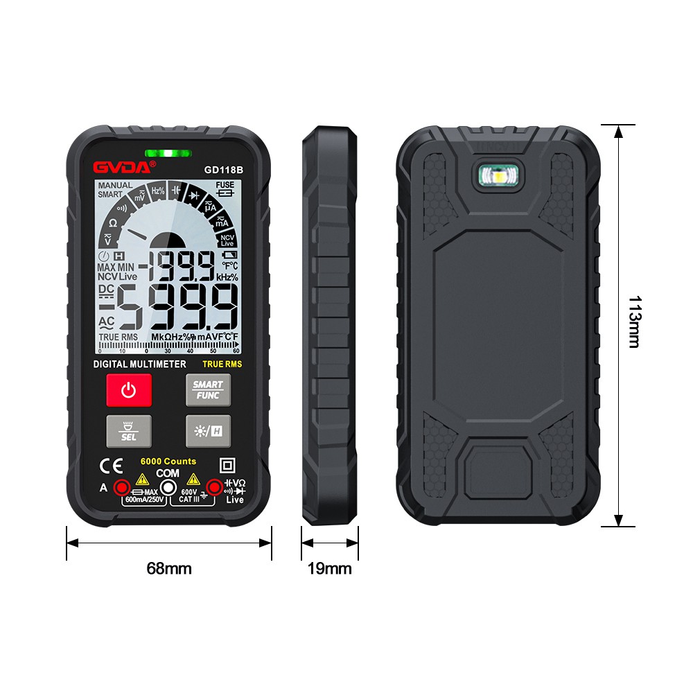 4. digital multimter size