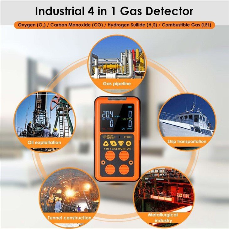 3. 4 in 1 gas analyzer