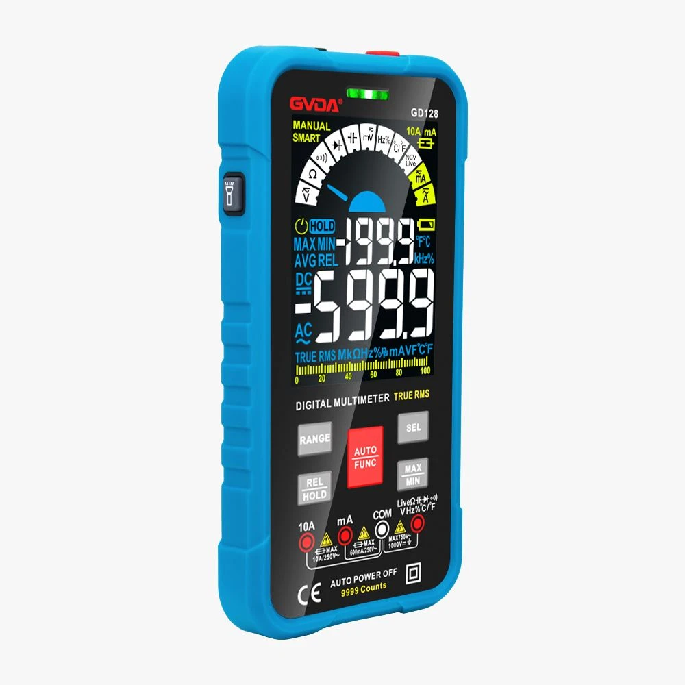 Polòy Kliyan Lòd 100pcs GVDA Digital Multimeter ak koulè ble