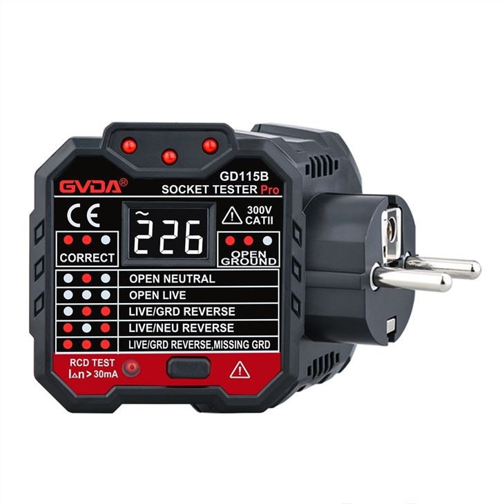 RCD Socket Outlet Tester Inyon Ewopeyen ploge