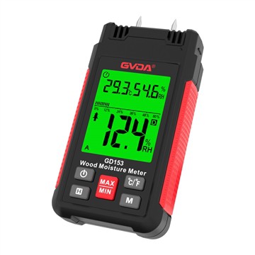 GVDA GD153 Wood Midite Meter la se yon zouti ideyal pou nenpòt moun k ap trav...